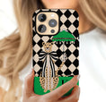 Load image into Gallery viewer, Personalized Large Initial Phone Case, Leopard Umbrella