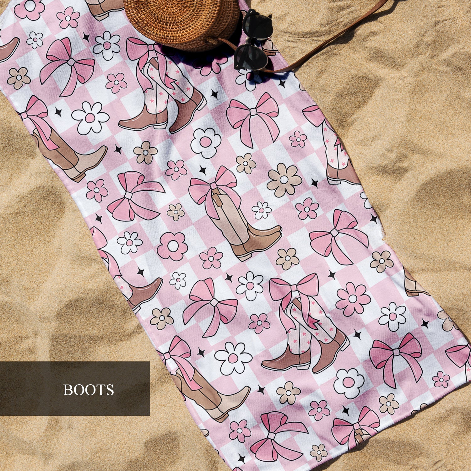 Coquette Girly Lightweight Beach Towels
