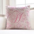 Load image into Gallery viewer, Personalized Pink Roses Bow Coquette Pillow Cover