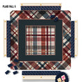 Load image into Gallery viewer, 31" Mahjong Mat, Fall Plaid, Wholesale