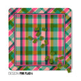 Load image into Gallery viewer, 31" Mahjong Mat, Pink Plaid, Wholesale