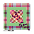 Load image into Gallery viewer, 31" Mahjong Mat, Pink Plaid, Wholesale