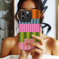 Load image into Gallery viewer, Personalized Large Initial Phone Case, Block Pattern
