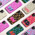 Load image into Gallery viewer, Personalized Large Initial Phone Case, Leopard