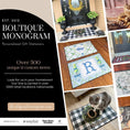 Load image into Gallery viewer, Door Mat, Personalized Mat, Outdoor or Indoor Mat, Floor Entry Mat, Large Doormat, Topiary, Diamond, Faux Printed Burlap, Harlequin,Initial
