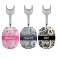 Load image into Gallery viewer, Personalized Airpods Max Covers, Custom Air Pod Max, Snap Headphone Protective Cover, Initials,Letters,Toile De Jouy, French Vintage Pattern