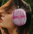 Load image into Gallery viewer, Personalized Airpods Max Covers, Custom Air Pod Max, Snap Headphone Protective Cover, Initials,Letters,Toile De Jouy, French Vintage Pattern
