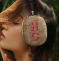 Load image into Gallery viewer, Personalized Airpods Max Covers, Custom Air Pod Max, Snap Headphone Protective Cover, Initials, Letters, Light Modern Wood, Shadow Initials