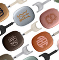 Load image into Gallery viewer, Personalized Airpods Max Covers, Custom Air Pod Max, Snap Headphone Protective Cover, Initials, Letters, Monogram, Large Shadow Initials, Popular, Trendy, Classy,High QualityAirpods Max, pink, blue, green, tan, boho, peach, orange, red