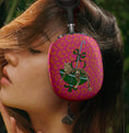 Load image into Gallery viewer, Personalized Airpods Max Covers, Custom Air Pod Max, Snap Headphone Protective Cover, Initials,Letters, Leopard cheetah umbrella, maximalist