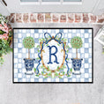 Load image into Gallery viewer, Door Mat, Personalized Mat, Outdoor or Indoor Mat, Floor & Entry Mat, Large Doormat, Topiary, Porch Decor, Olive Tree, Ginger Jar, Bamboo