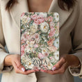 Load image into Gallery viewer, Personalized Kindle Case, Paperwhite 7”,Colorsoft Signature 2024, Custom Cover, Handle, Initials, Peonis, Flowers, Name