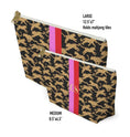 Load image into Gallery viewer, Custom Zip Bags, Pouch, Travel, Tech, Monogram, Personalized, Letter,Initial, Makeup, Accessory, Leopard Cheetah, Stripe, Pink