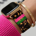 Load image into Gallery viewer, Personalized Apple Watch Band, Custom Strap, Smart Watch, 38, 40, 41, 42, 44, 45, 49, 3 4 5 6 7 8 9 10 SE, Letter, Initials, Tortoise Stripe