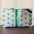 Load image into Gallery viewer, Custom Tote Bag, Large Travel Bag, Overnight, Monogram, Personalized, Letter, Initial, Preppy, Grand Millennial, Pink Flowers, Stripe