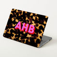 Load image into Gallery viewer, Custom MacBook Case, Air, Pro, Personalized Laptop Cover, 2-Pieces, Monogram, Preppy, Tortoise, Leopard, Cow, Tiger, Zebra, Dots, Initials