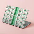 Load image into Gallery viewer, Custom MacBook Case, Air, Pro, Personalized Laptop Cover, 2-Pieces, Monogram Tech, Preppy, Grand Millennial, Dainty Flowers, Stripes