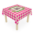 Load image into Gallery viewer, Custom Mahjong Tablecloth, Card Game Table Cover, Monogram, Personalized, Letter, Initial, Preppy, Leopards, Pink Checkers