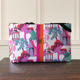 Load image into Gallery viewer, Custom Mahjong Tote Bag, Large Travel Bag, Monogram, Rope, Personalized, Letter, Initial, Dice, Chinoiserie, Pagoda, Fun, Mahjong Gift