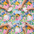 Load image into Gallery viewer, Custom Mahjong Tablecloth, Card Game Table Cover, Monogram, Personalized, Initials, Trendy Colors, Popular, Chinoiserie, Floral, Oranges,Jar