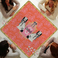Load image into Gallery viewer, Custom Mahjong Mat, Personalized, Monogrammed, Letter, Initial, Preppy, Staffordshire Dogs, Chinoiserie, Pagoda