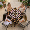 Load image into Gallery viewer, Custom Mahjong Tablecloth, Card Game Table Cover, Monogram, Personalized, Initials, Trendy Colors, Popular, Modern Tortoise Pattern
