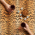 Load image into Gallery viewer, Custom Mahjong Tablecloth, Card Game Table Cover, Monogram, Personalized, Initials, Trendy Colors, Popular, Animal Tiger Pattern