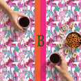 Load image into Gallery viewer, Custom Mahjong Tablecloth, Card Game Cover, Monogram, Personalized, Letter, Initial, Chinoiserie, Bright Fun Colors, Preppy Stripes, Mahjong