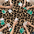 Load image into Gallery viewer, Custom Mahjong Tablecloth, Card Game Table Cover, Monogram, Personalized, Initials, Trendy Colors, Popular, Animal Leopard Cheetah Pattern