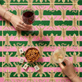 Load image into Gallery viewer, Custom Mahjong Tablecloth, Card Game Table Cover, Monogram, Personalized, Letters, Initial, Leopard Cheetah Oriental Rug Design
