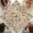 Load image into Gallery viewer, Custom Mahjong Mat, Personalized, Monogrammed, Cottage Core, Grandma Coastal, Preppy, Floral, Fairy Tale, Whimsy, Flowers, Checkers