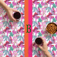 Load image into Gallery viewer, Custom Mahjong Tablecloth, Card Game Cover, Monogram, Personalized, Letter, Initial, Chinoiserie, Bright Fun Colors, Preppy Stripes, Mahjong