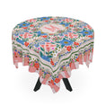Load image into Gallery viewer, Custom Mahjong Tablecloth, Card Game Table Cover, Monogram, Personalized, Initial, Preppy, Flowers, Cottage, Blue, Red, Orange, Peach, Pink