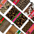 Load image into Gallery viewer, Custom Mahjong Zip Bag, Tile Pouch, Game Bag, Preppy, Large, Monogram, Personalized, Letter, Initial, Tortoise, Leopard