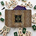 Load image into Gallery viewer, Custom Mahjong Zip Bag, Tile Pouch, Travel, Tech, Game Bag, Chinoiserie, Preppy, Large, Monogram, Personalized, Letter, Initial, Dice, Toile