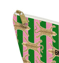 Load image into Gallery viewer, Custom Zip Mahjong Card Bag, Monogram, Personalized, Letter, Initial, Travel Pouch, Tech, Chinoiserie, Preppy, Leopard, Cheetah Rug, Stripes