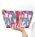 Load image into Gallery viewer, Custom Mahjong Zip Bag, Makeup Bag, Travel Pouch, Tech, Monogram, Personalized, Letter, Initial, Chinoiserie, Preppy, Pagoda, Bright Colors