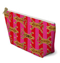 Load image into Gallery viewer, Custom Mahjong Zip Bag, Tile Pouch, Games, Large, Monogram, Personalized, Letter, Initial, Chinoiserie, Preppy, Tibetian Tigers, Stripes