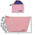 Load image into Gallery viewer, Custom Mahjong Tile Zip Bag, Card Pouch, Game Bag, Preppy, Monogram, Personalized, Letter, Initial, Preppy Leopard Cheetah, Stripe