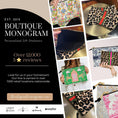 Load image into Gallery viewer, Custom Mahjong Card Zip Accessory Bag, Pouch, Game, Chinoiserie, Card Holder, Monogram, Personalized, Letter, Initial, Dice, Toile, Gift