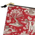Load image into Gallery viewer, Custom Mahjong Card Zip Accessory Bag, Pouch, Game, Chinoiserie, Card Holder, Monogram, Personalized, Letter, Initial, Dice, Toile, Gift