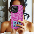 Load image into Gallery viewer, Personalized Large Initial Phone Case, Leopard