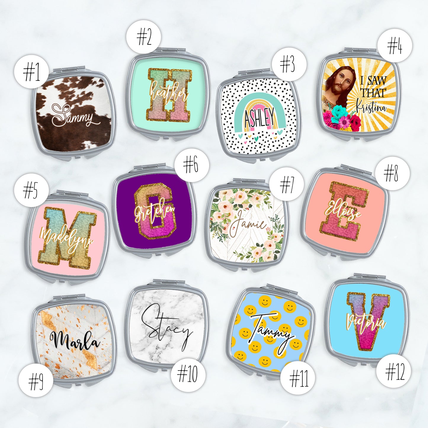 Personalized Pocket Mirrors