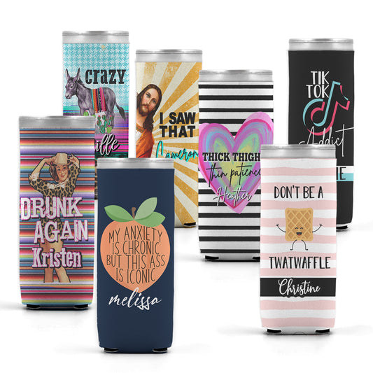 Personalized Skinny Can Koozies