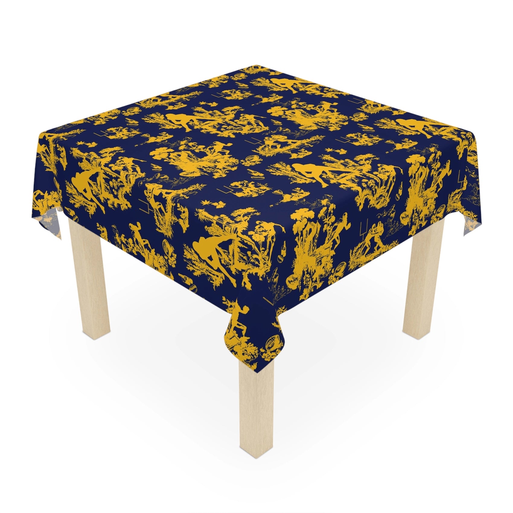 Mahjong Tablecloths College Football Toile, Wholesale  Mahjong Tablecloths- Boutique Monogram