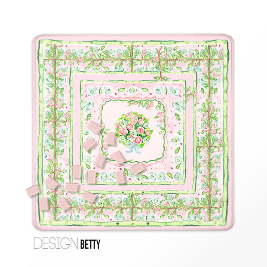 Mahjong Mat, Spring Collection, Neoprene, Wholesale  Mahjong Mat Wholesale- Boutique Monogram