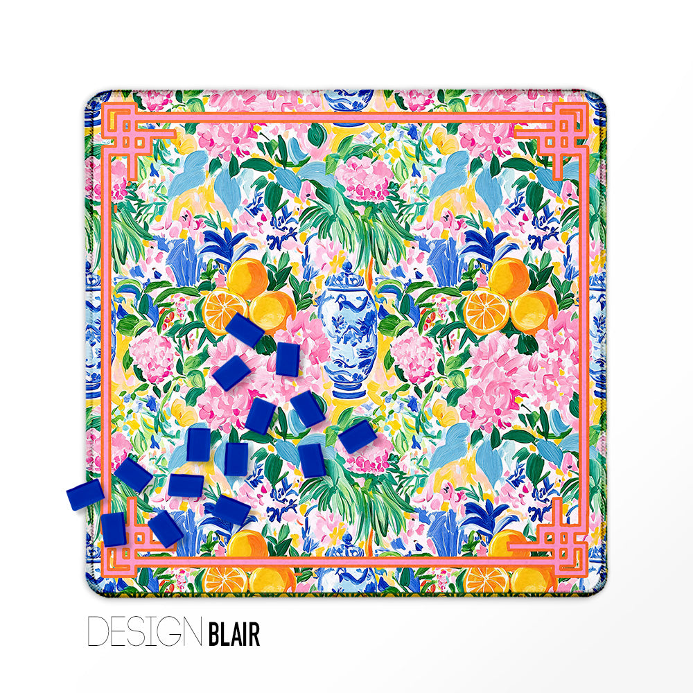 Mahjong Mat, Neoprene, Preppy, Chinoiserie, Wholesale  Mahjong Mat Wholesale- Boutique Monogram