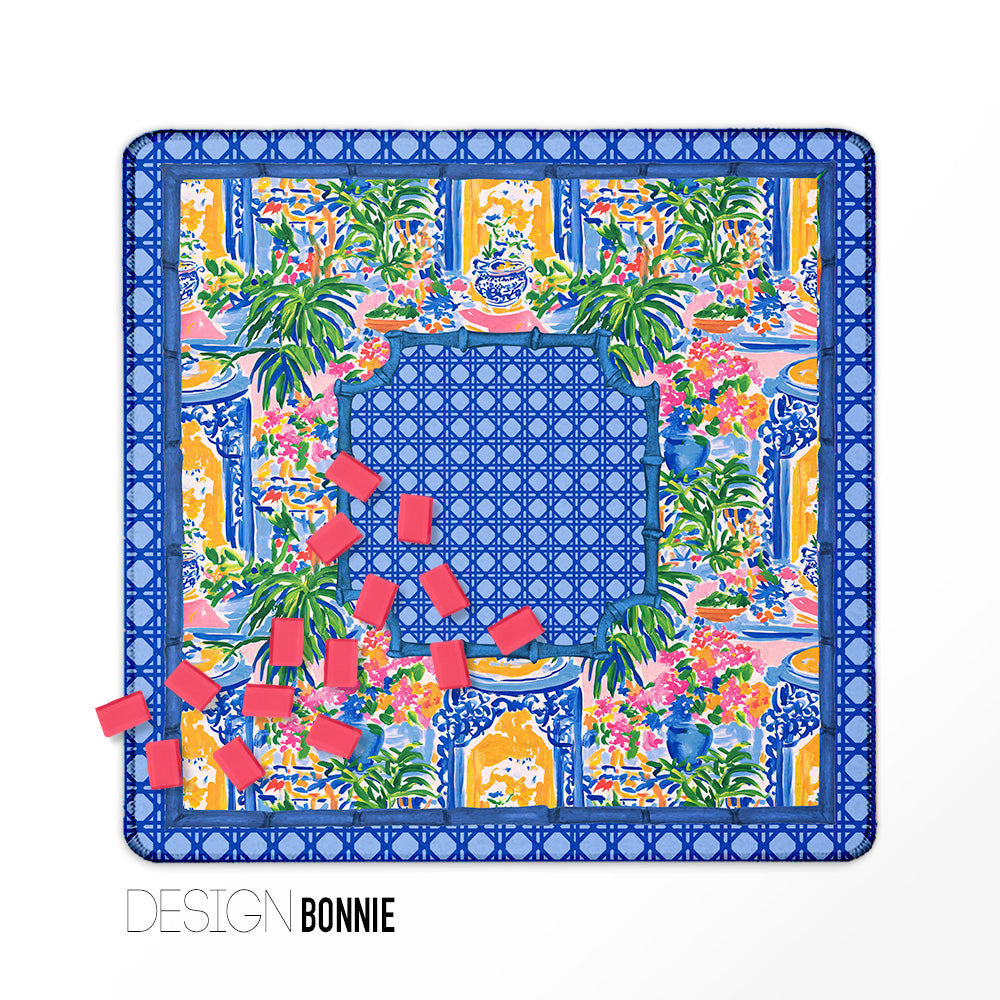 Mahjong Mat, Neoprene, Preppy, Chinoiserie, Wholesale  Mahjong Mat Wholesale- Boutique Monogram