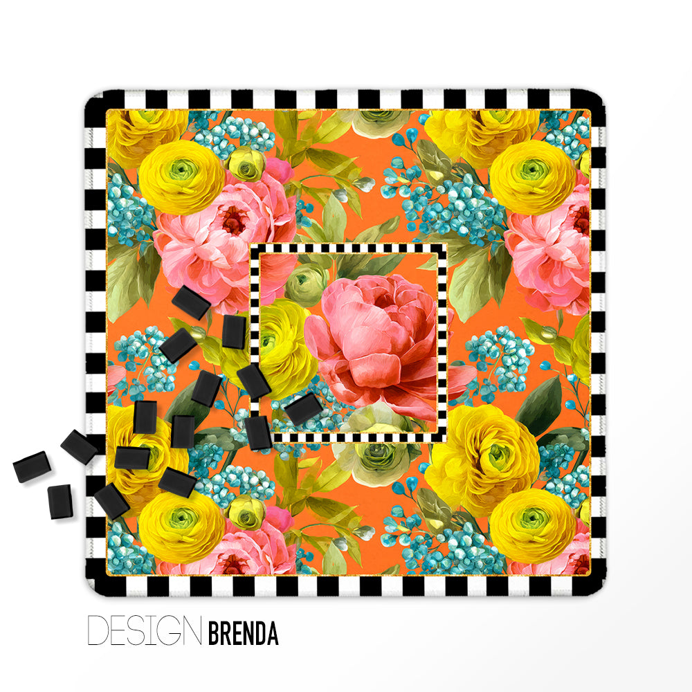 Mahjong Mat, Spring Collection, Neoprene, Wholesale  Mahjong Mat Wholesale- Boutique Monogram