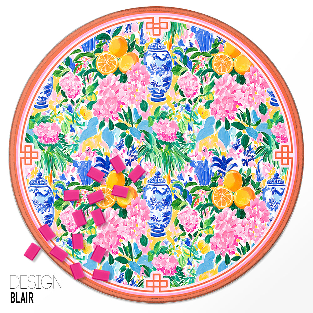 Custom Round Mahjong Mat